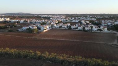Protaras. Evening coast of Cyprus. Resort town in eastern Cyprus. Mediterranean Sea.