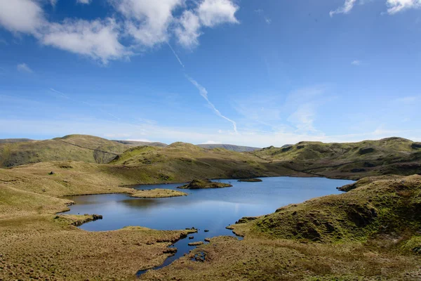 Vistas do lago Haweswater no Lake District — Fotografia de Stock