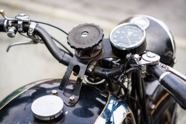 1939 Rudge Özel model bir motorsikletin detaylı görüntüleri