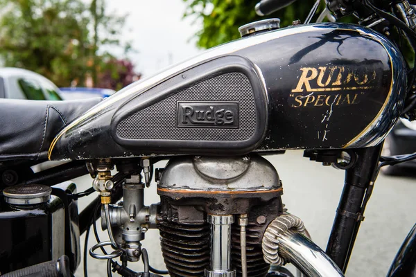 1939 Detail beelden van een Rudge Special vintage motorfiets — Stockfoto