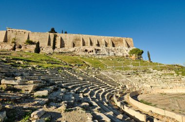 Dionysos Tiyatrosu altında Acropolis Atina, Yunanistan