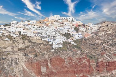 inanılmaz romantik santorini Island, Yunanistan