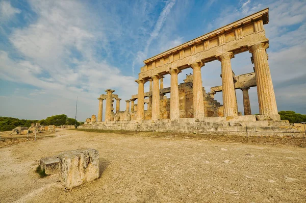 Храм Афеи или Афайи на острове Эгина, Греция — стоковое фото