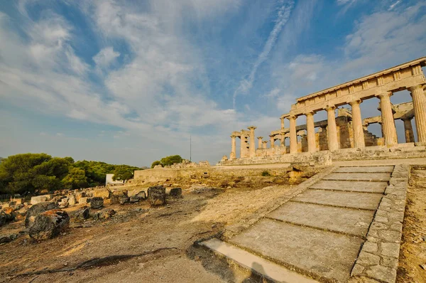 Храм Афеи, во святилище Афеи, остров Эгина, Греция — стоковое фото