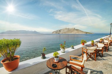 Yunanistan 'ın Aegina adasındaki Perdika köyü