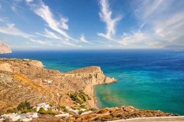 Klisidi plajının panoramik manzarası