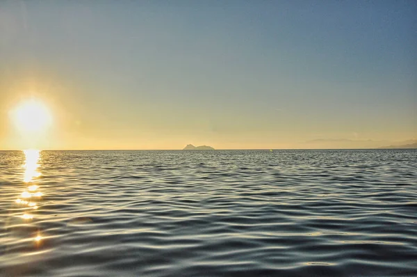 Matala Sonnenuntergang Kreta — Stockfoto