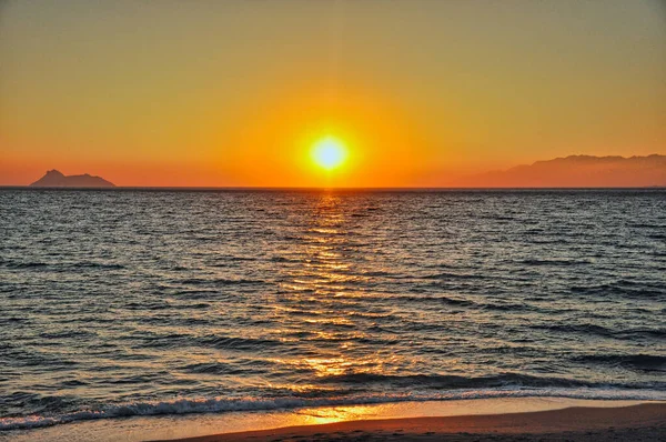 Praia de Komos Creta — Fotografia de Stock