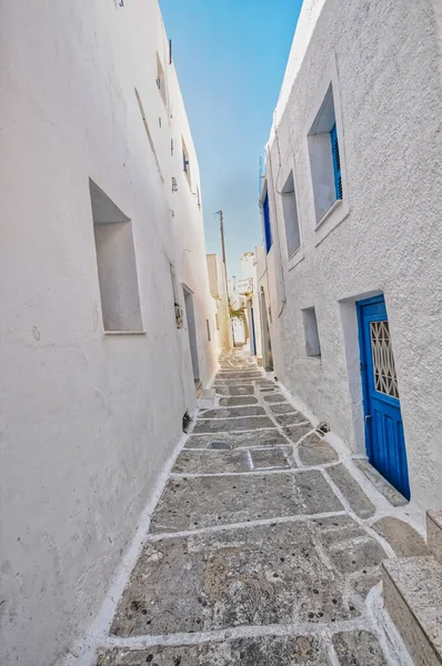 Ciudad de Chora, Isla de Ios, Cícladas, Egeo, Grecia — Foto de Stock