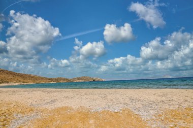 Yunanistan 'ın Ios adasındaki Psathi plajı