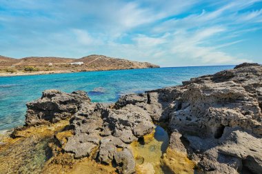 Manganari ya da Ios adasındaki Magganari plajı