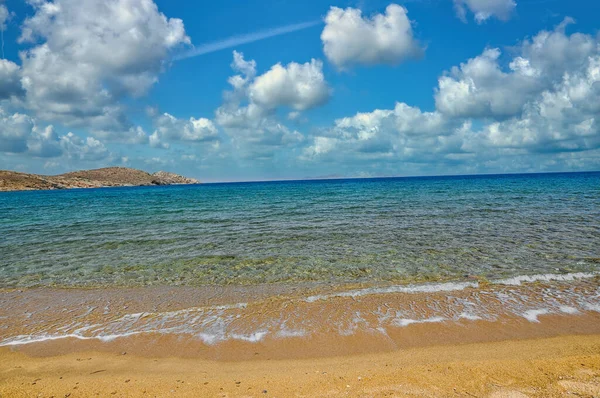 Yunanistan 'ın Ios adasındaki Psathi plajı