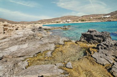 Manganari ya da Ios adasındaki Magganari plajı