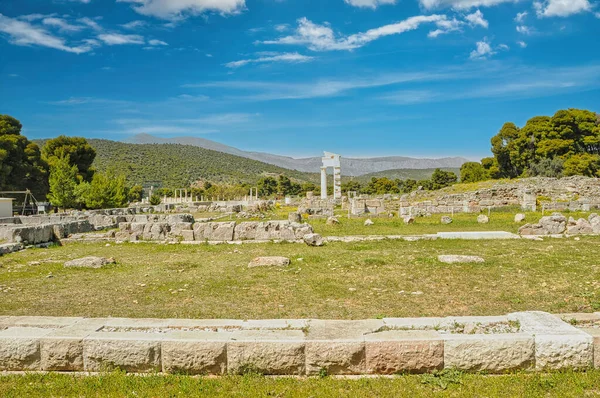 Abaton of Epidaurus at the sanctuary in Greece — Stock Photo, Image