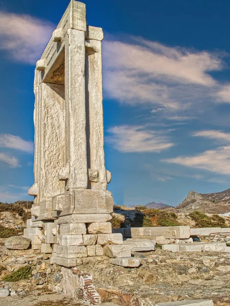 Portara Naxos-øya i Kykladene – stockfoto