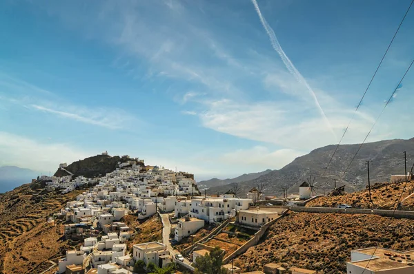 Panoramic view of Chora in Serifos island Greece — Stock Photo, Image