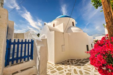 Traditional village of Kastro or Castro in Sikinos island, Cyclades, Greece