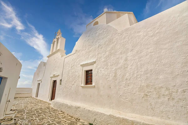 Iglesia Kastro Parte Más Antigua Ciudad Chora Isla Folegandros Cícladas — Foto de Stock