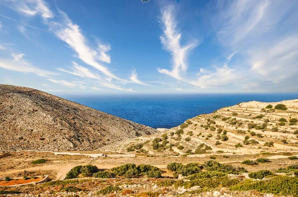 Beautiful Scenery Folegandros Island Greece Cyclades Complex — Stock Photo, Image