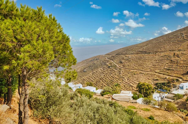 Nice Village Kallitsos Mountain Serifos Greece — Stock Photo, Image