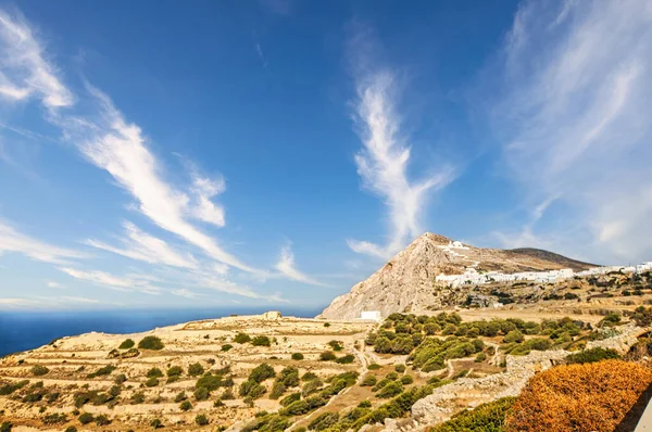 Beautiful Scenery Folegandros Island Greece Cyclades Complex — Stock Photo, Image