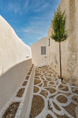 Sikinos Sikinos adasındaki güzel Chora köyü