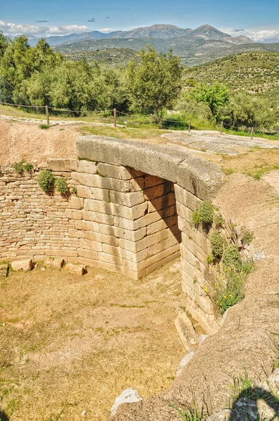 Археологическое Место Микенов Пелопоннесе — стоковое фото