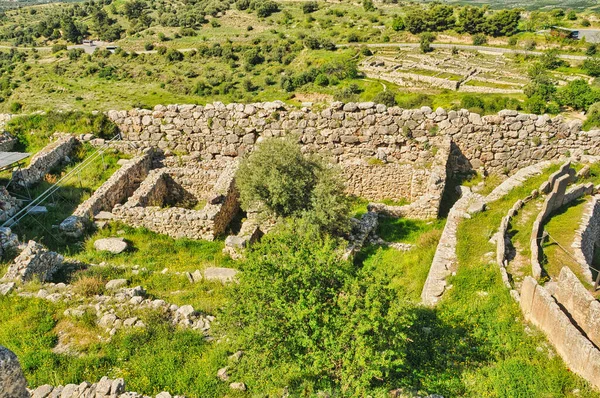 Archeologické Naleziště Mykény Peloponéském Řecku — Stock fotografie