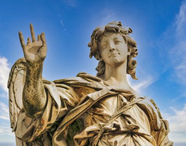 Tarihi binaları ve heykeli olan Roma şehri, İtalya Avrupa