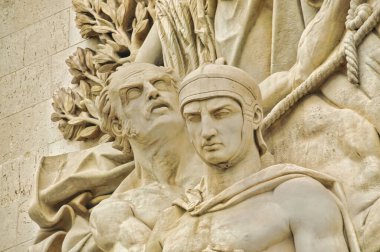 Arc de triomphe etoile, Paris 'in Fransa' daki ünlü anıtı, tarihi cazibe