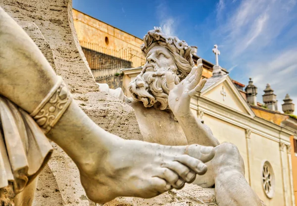 Róma Gyönyörű Városa Történelmi Épületekkel Olaszország Európa — Stock Fotó