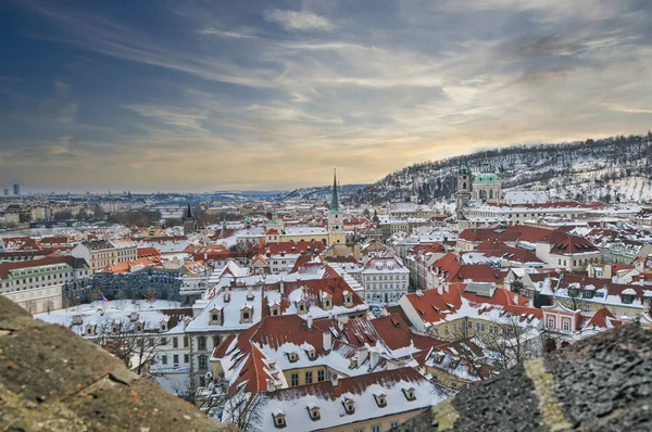 Vista Panorámica Ciudad Praga Destino Turístico Famoso República Checa — Foto de Stock