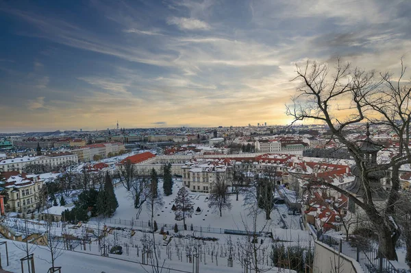 Панорамний Вид Місто Прага Відоме Місце Подорожі Чехії — стокове фото