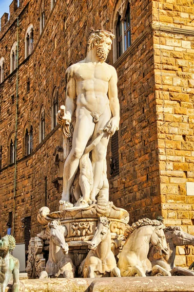 Beautiful City Florence Full Historical Buildings Statues Italy Europe — Stockfoto