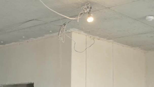 Appartement Rénové Murs Vides Maison Réparation Leurs Propres Mains Intérieur — Video