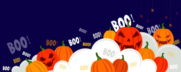 Halloween Dýně Nápis Pro Text — Stockový vektor