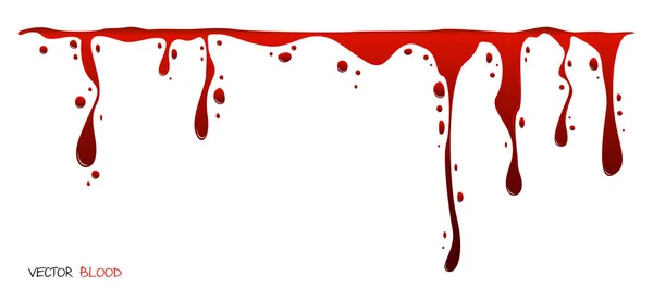 Sangue Correntes Líquido Vermelho Vetor — Vetor de Stock