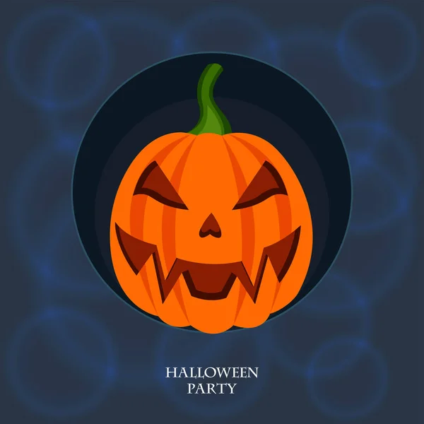 Halloween Tökfej Hirdetési Elrendezés — Stock Vector