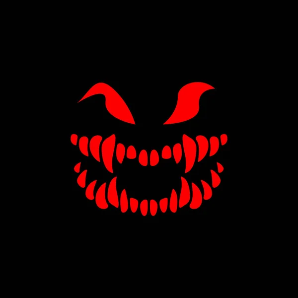 Das Skelett Des Monsters Zahnloses Monster Halloween — Stockvektor