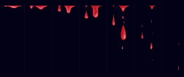 Κόκκινο Νερό Αίμα Ένα Σπράιτ Σεντόνι Μια Νεροπαγίδα Μια Βουτιά — Διανυσματικό Αρχείο