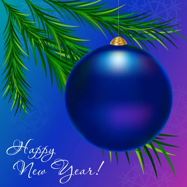 Bola Azul Navidad Mockup Para Logotipo — Archivo Imágenes Vectoriales