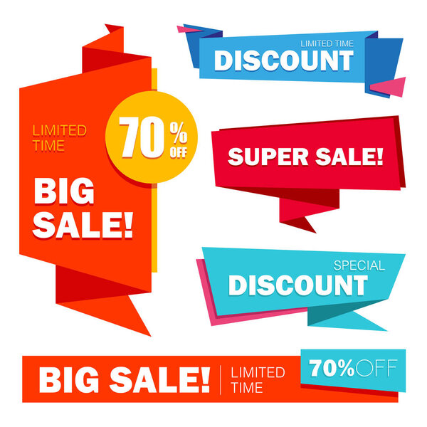 Скидка. Набор рекламных баннеров