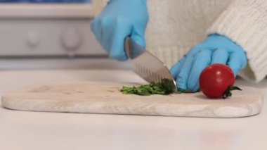 Sağlıklı yemek pişirmek. Diyet ve salata.