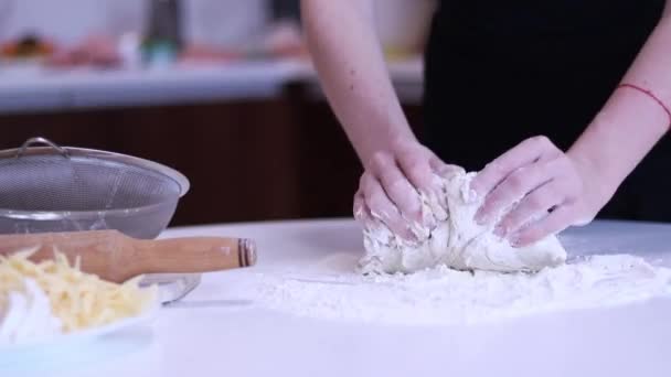 Preparando Masa Para Hornear Cocinar — Vídeos de Stock