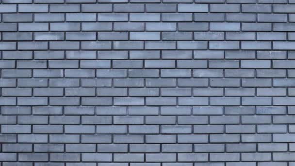 Muro Gris Ladrillo Textura Pared Arquitectura Renovación Construcción — Vídeos de Stock
