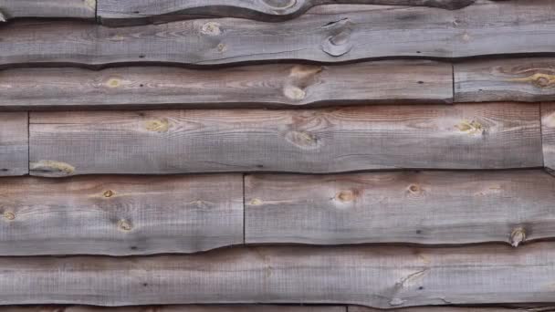 Egy Fából Készült Kerítés Szerkezete Felvonók — Stock videók