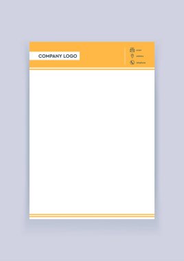 Boş şirket antetli kağıtları. A4 mü? Metin için maket