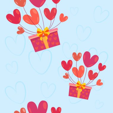 Balonlara hediye. Sonsuz arkaplan