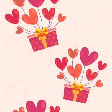 Balonlara hediye. Sonsuz arkaplan