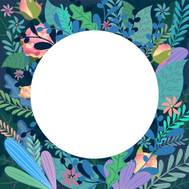 Metin için çiçek arkaplanı. Sosyal medya paylaşımları, mobil uygulamalar, kartlar, davetiyeler, afişler tasarımı ve İnternet reklamları için elverişli